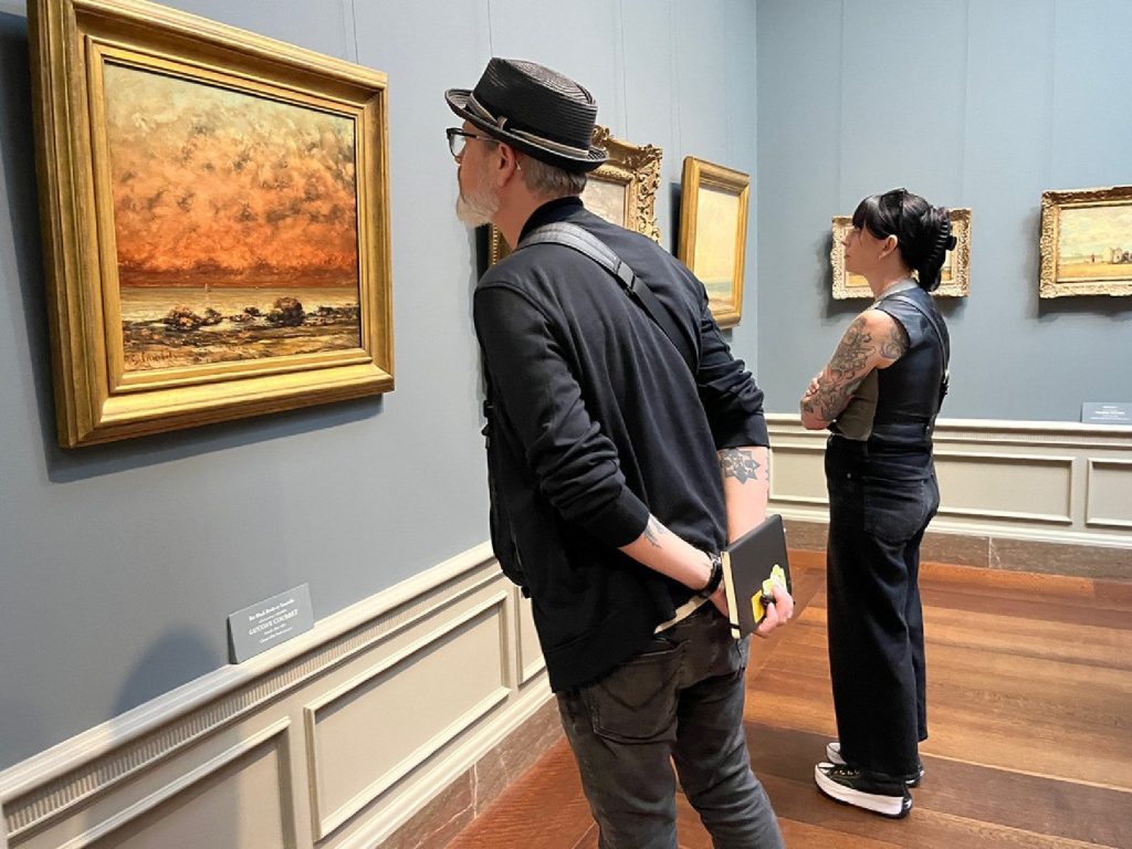 The National Gallery of Art in Washington, D.C., features works by painters like Gustave Courbet. Photo courtesy of Bill Neely.