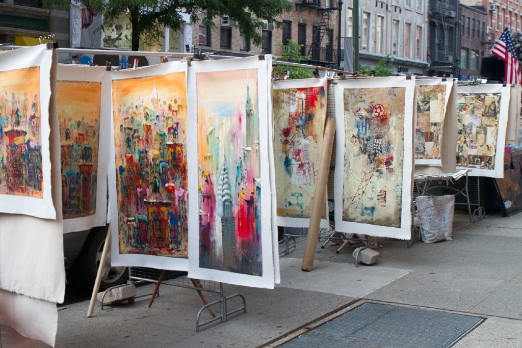 Street art and fine galleries combine to make SoHo, New York, an art-lover's dream destination. Photo courtesy of Zhukovsky/Dreamstime.com.