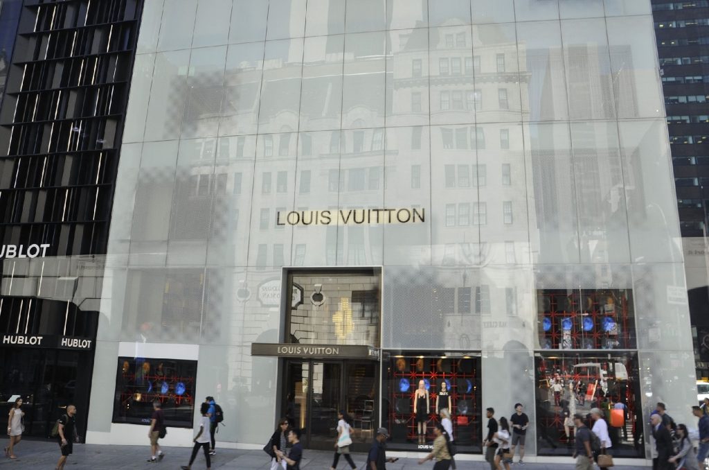Louis Vuitton is just one of the many stores that make SoHo, New York, a shopper's paradise. Photo courtesy of Viocara/Dreamstime.com.
