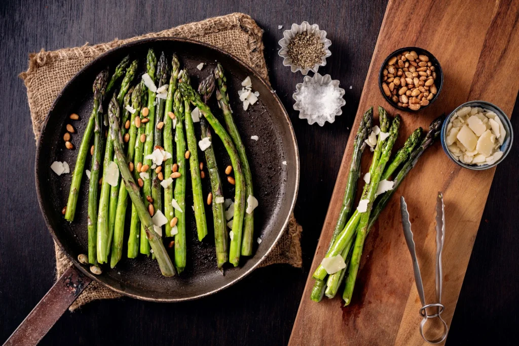 ROASTED ASPARAGUS WITH BALSAMIC BROWNED BUTTER
