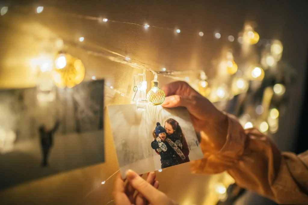 christmas picture string lights