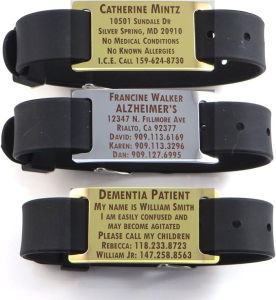 Premium Alzheimers Dementia / Identification Bracelet 