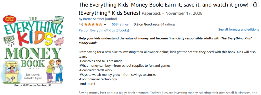 "The Everything Kids' Money Book," by Brette McWhorter Sember Amazon screenshot