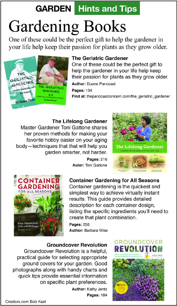Good Gardening Doesn't Stop as You Get Older infographic from a greener view column by jeff rugg