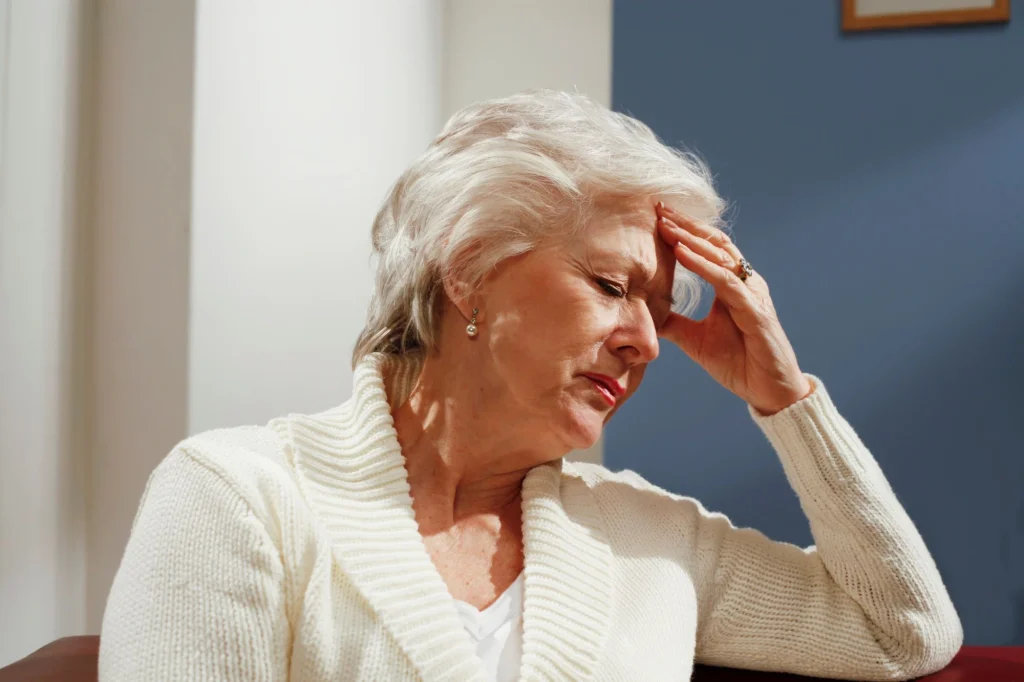 older lady in pain