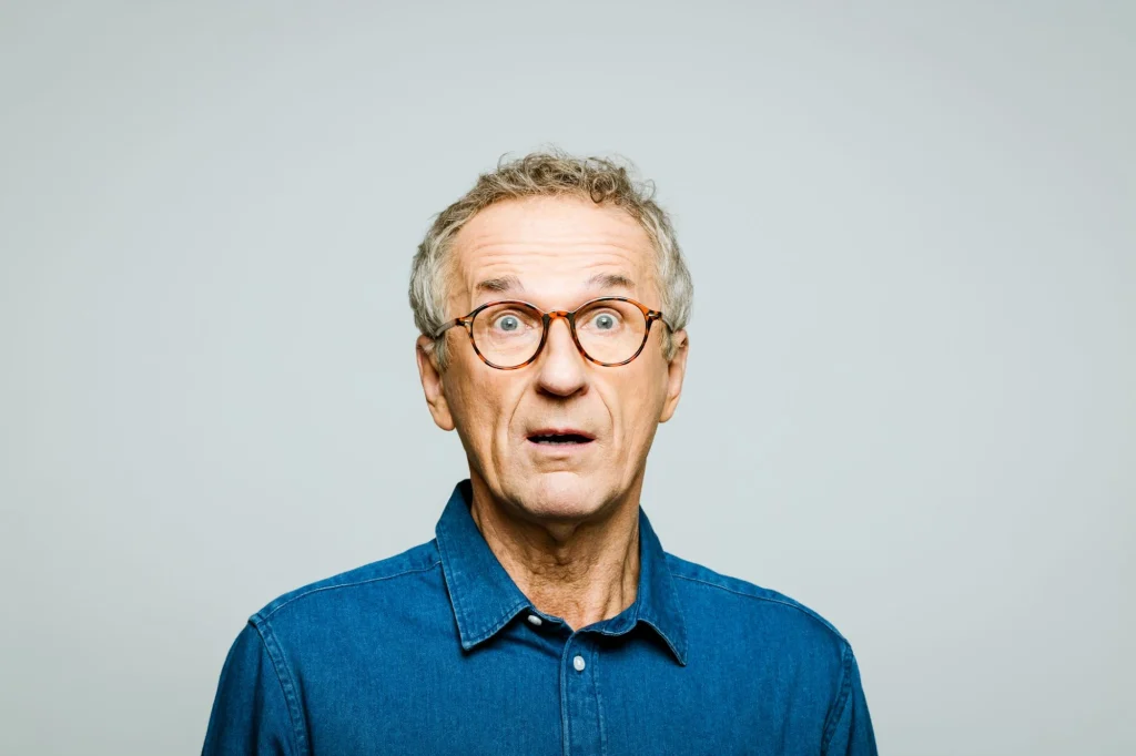shocked man
