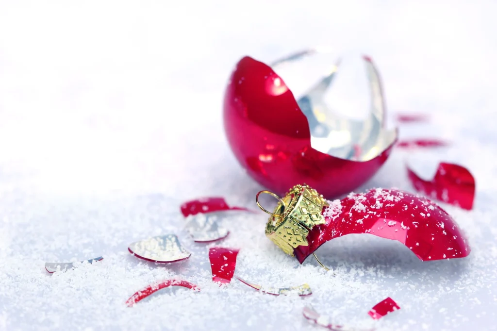 smashed ornament