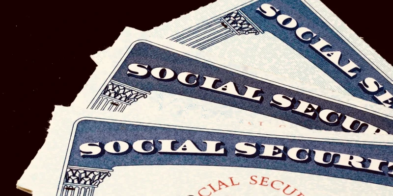 social secrutiy cards fanned