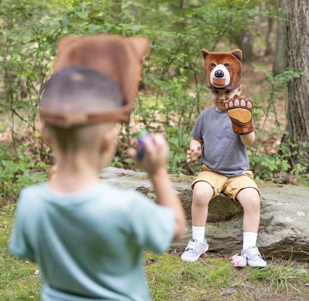 Kids can have fun pretending to be fierce with the Grizzly Bear Games Play Set. Photo courtesy of Melissa & Doug.