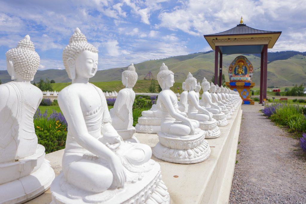 Arlee, Montana, is the place to see the Garden of One Thousand Buddhas. Photo courtesy of Gregory Johnston/Dreamstime.com.