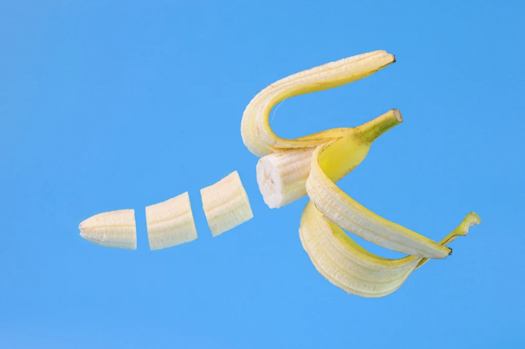 chopped bananas