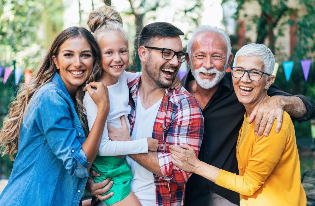 family spending time together