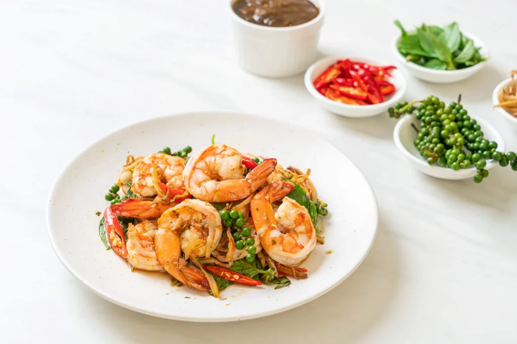 GARLIC BASIL SHRIMP