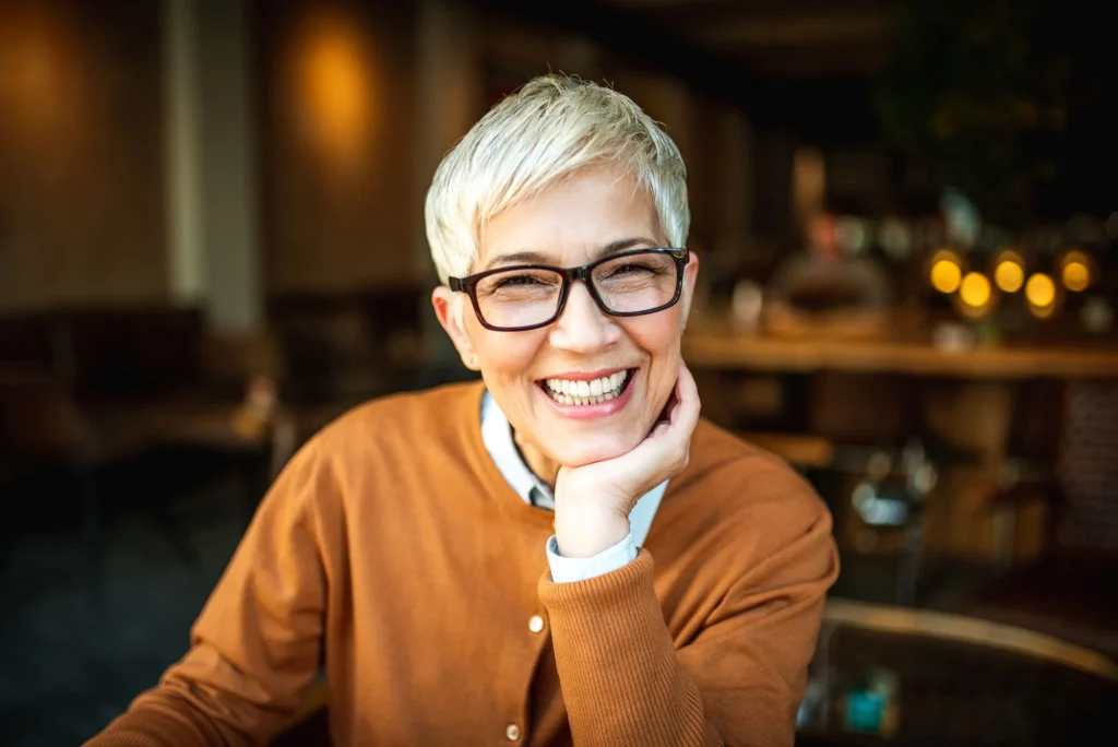 lady smiling