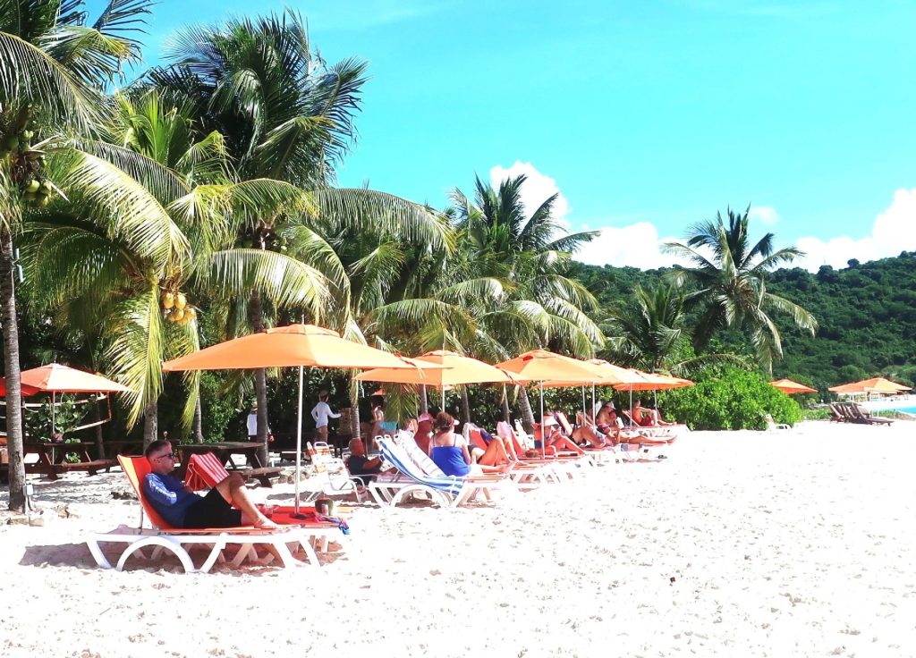 The white sands and azure waters of Anegada Beach in the British Virgin Islands beckon to visitors who need a getaway. Photo courtesy of Victor Block.
