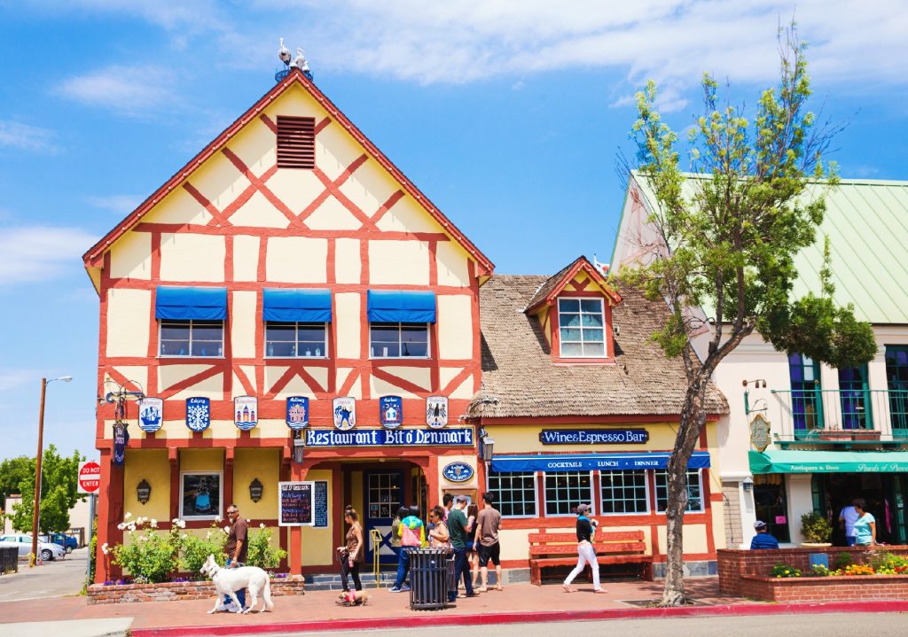 A restaurant in Solvang, California, serves up Danish food in keeping with that city's heritage. Photo courtesy of Valentin M. Armianu/Dreamstime.com.