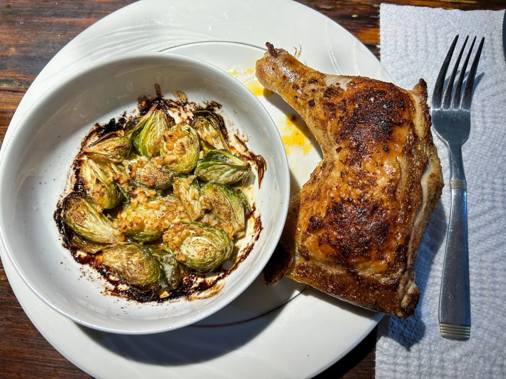 brussel sprouts and chicken