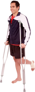  Carex Push Button Aluminum Crutches