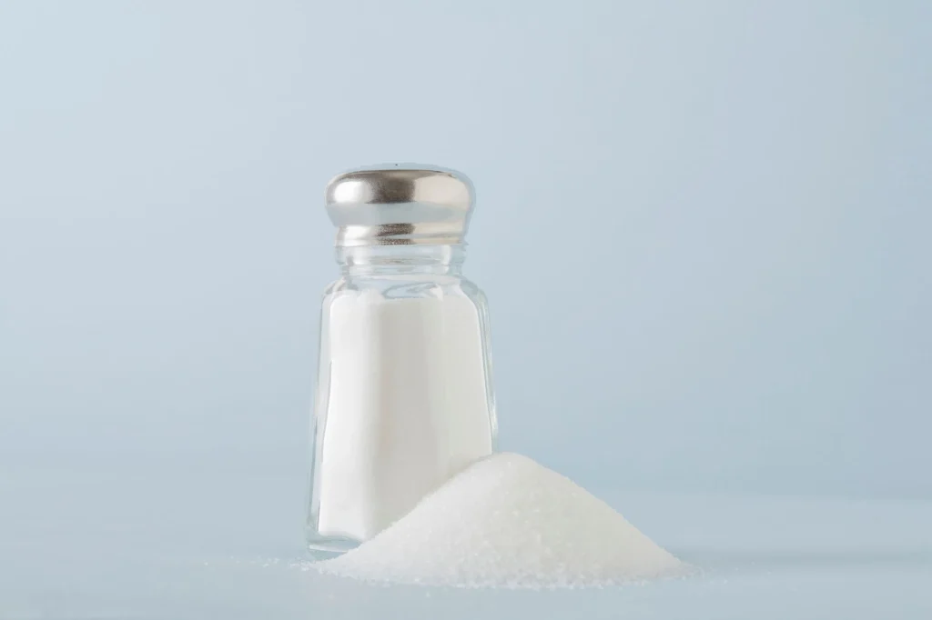 salt shaker on table salt