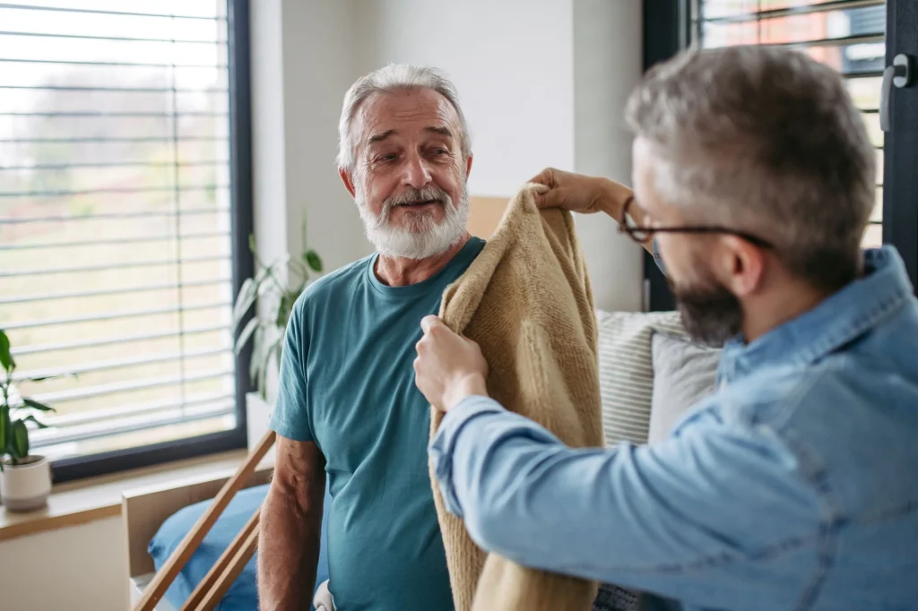 on-helping-his-elderly-dad-caretaker