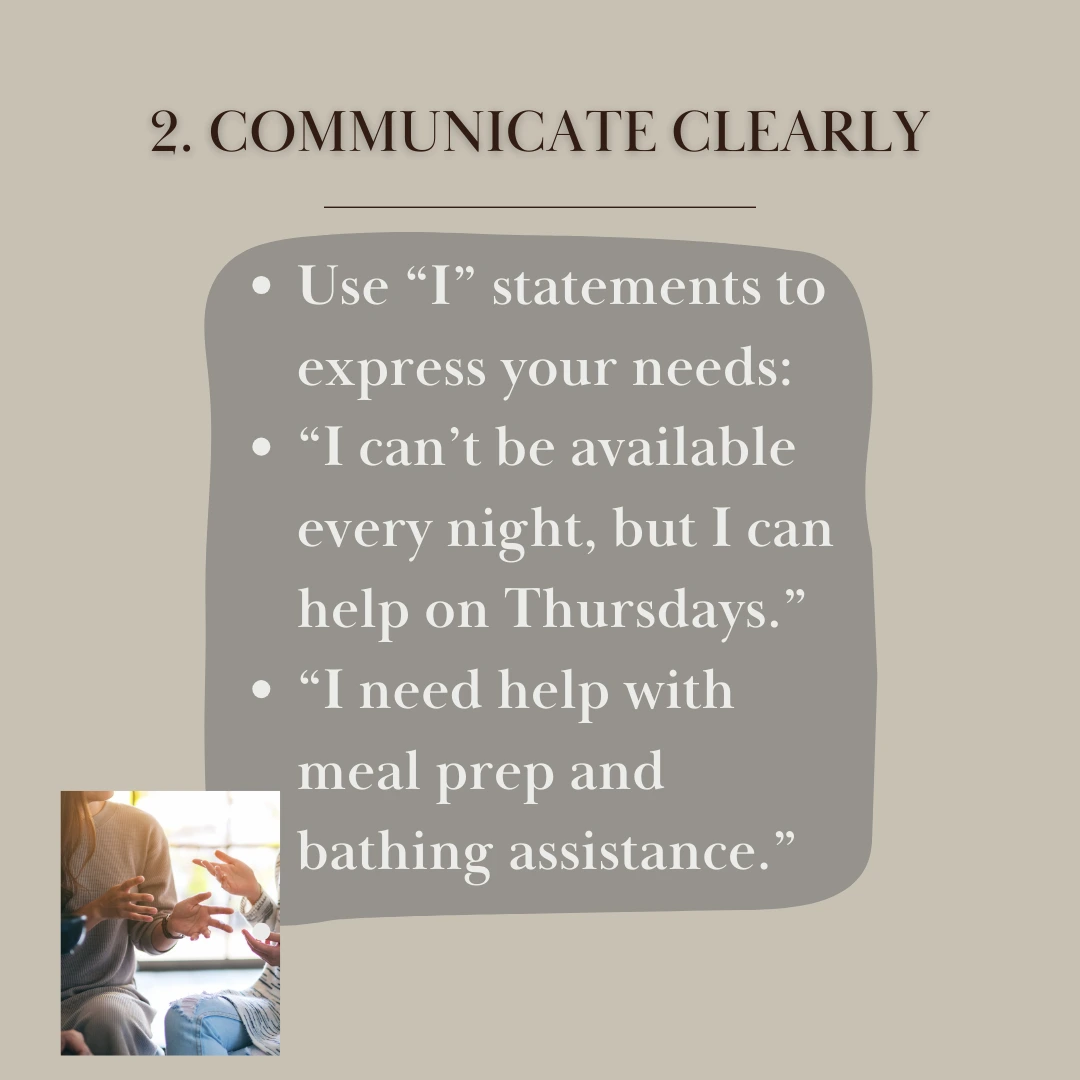Communicate Clearly and Compassionately -- infographic by senior resource