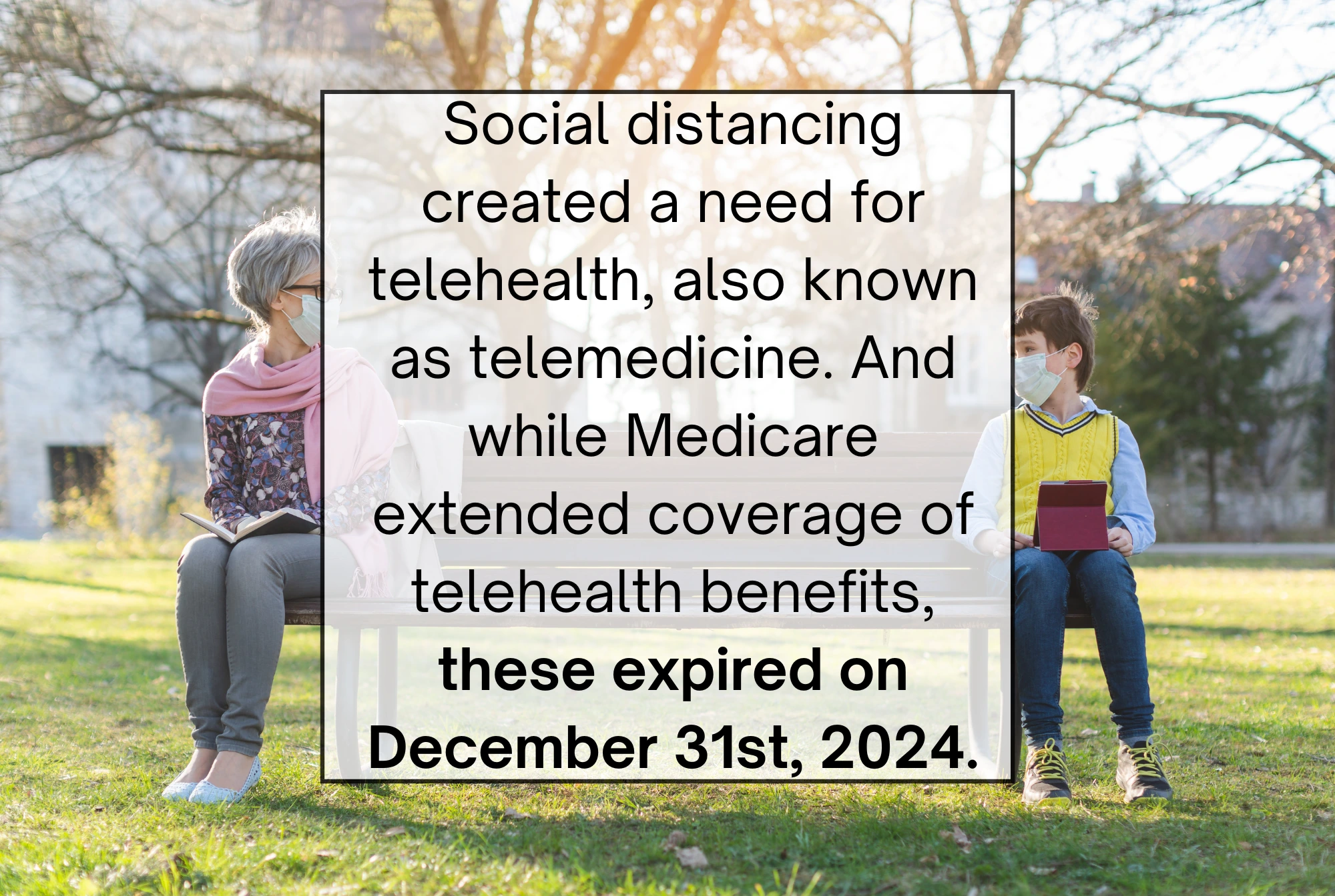 social distancing and medicare infographic -- medicare coverage telehealth benefits