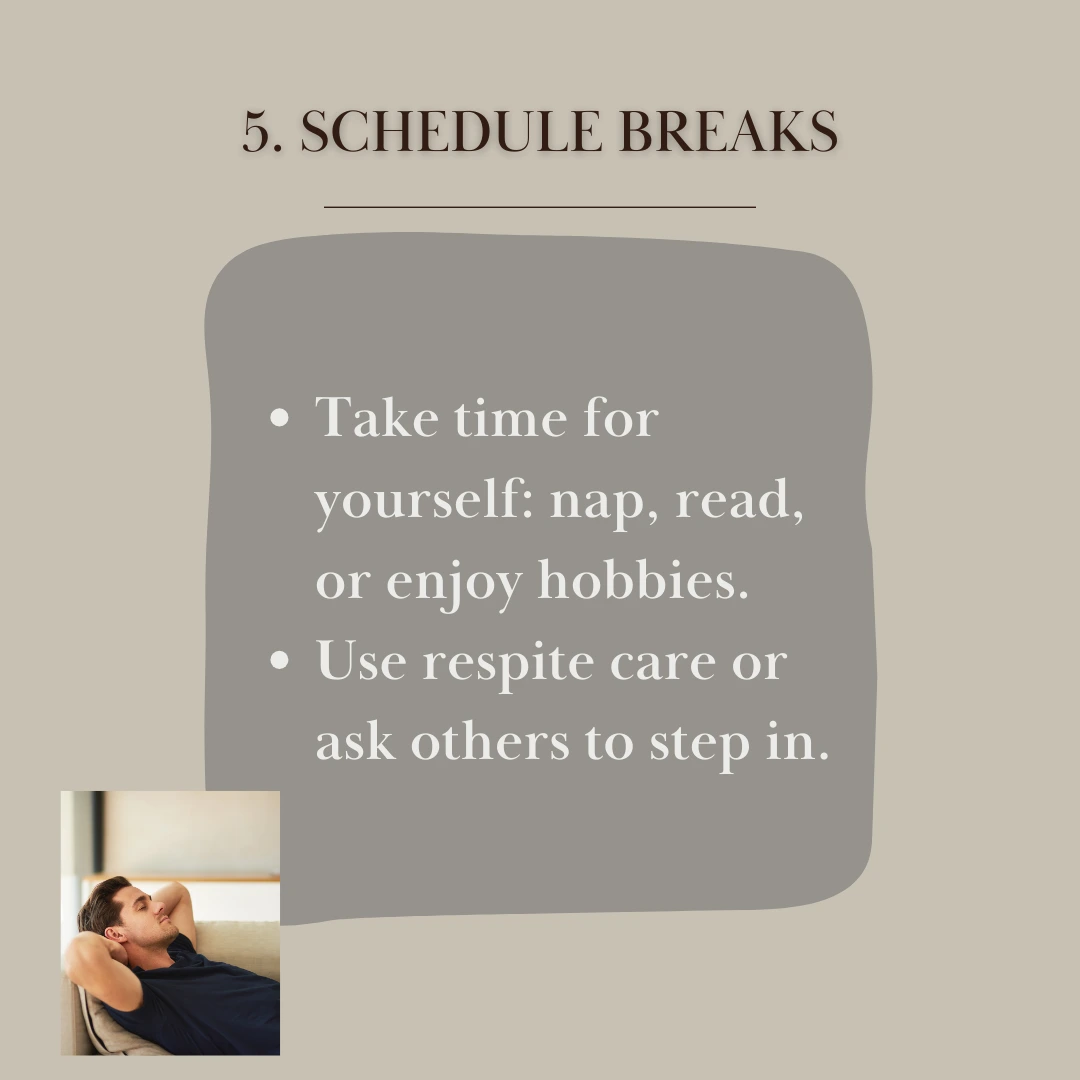 schedule breaks senior resource infographic