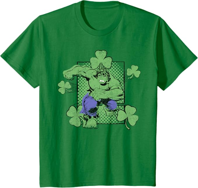 Incredible Hulk St. Patrick's Day Shamrock T-Shirt