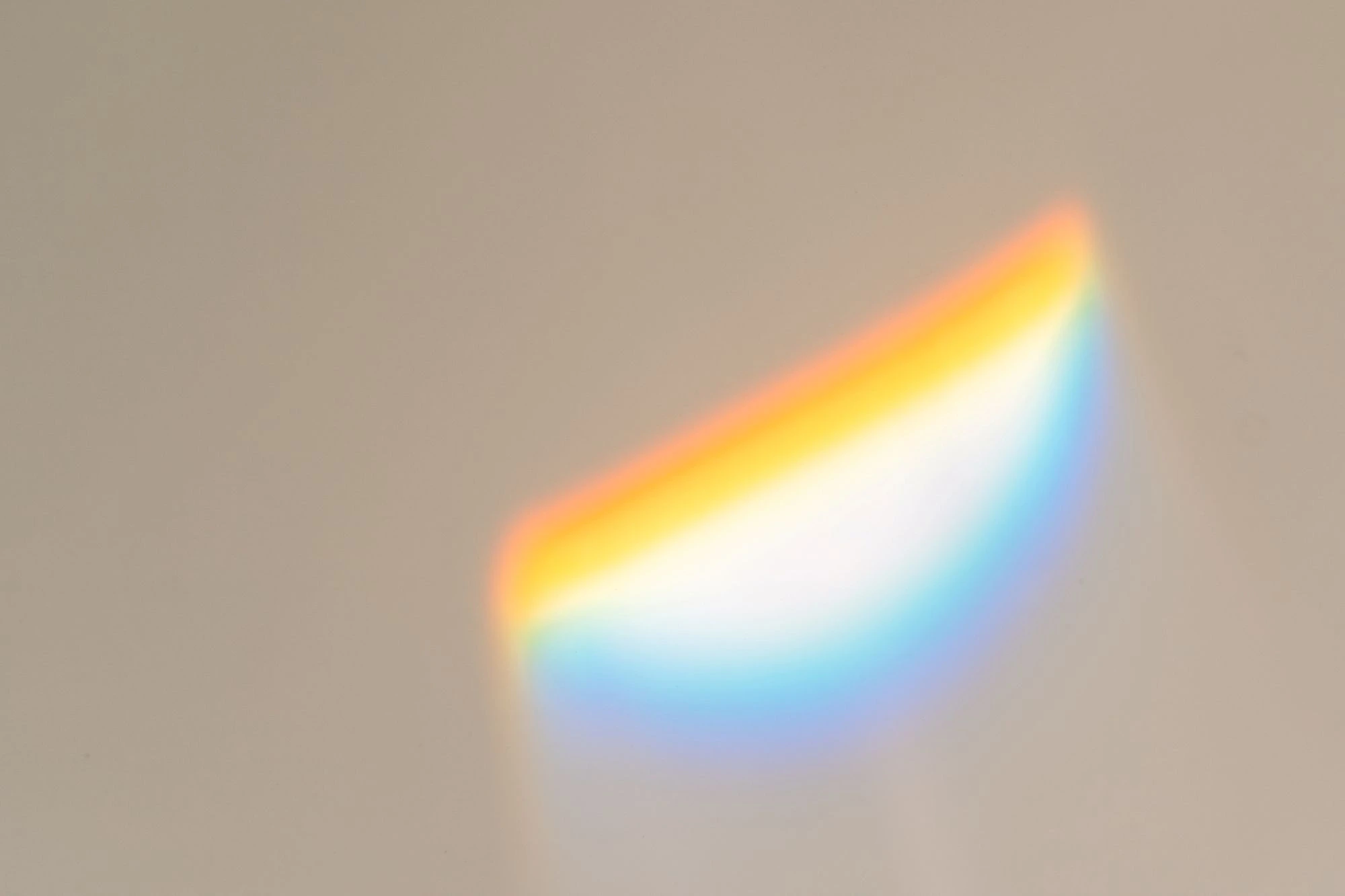 rainbow glare on the wall
