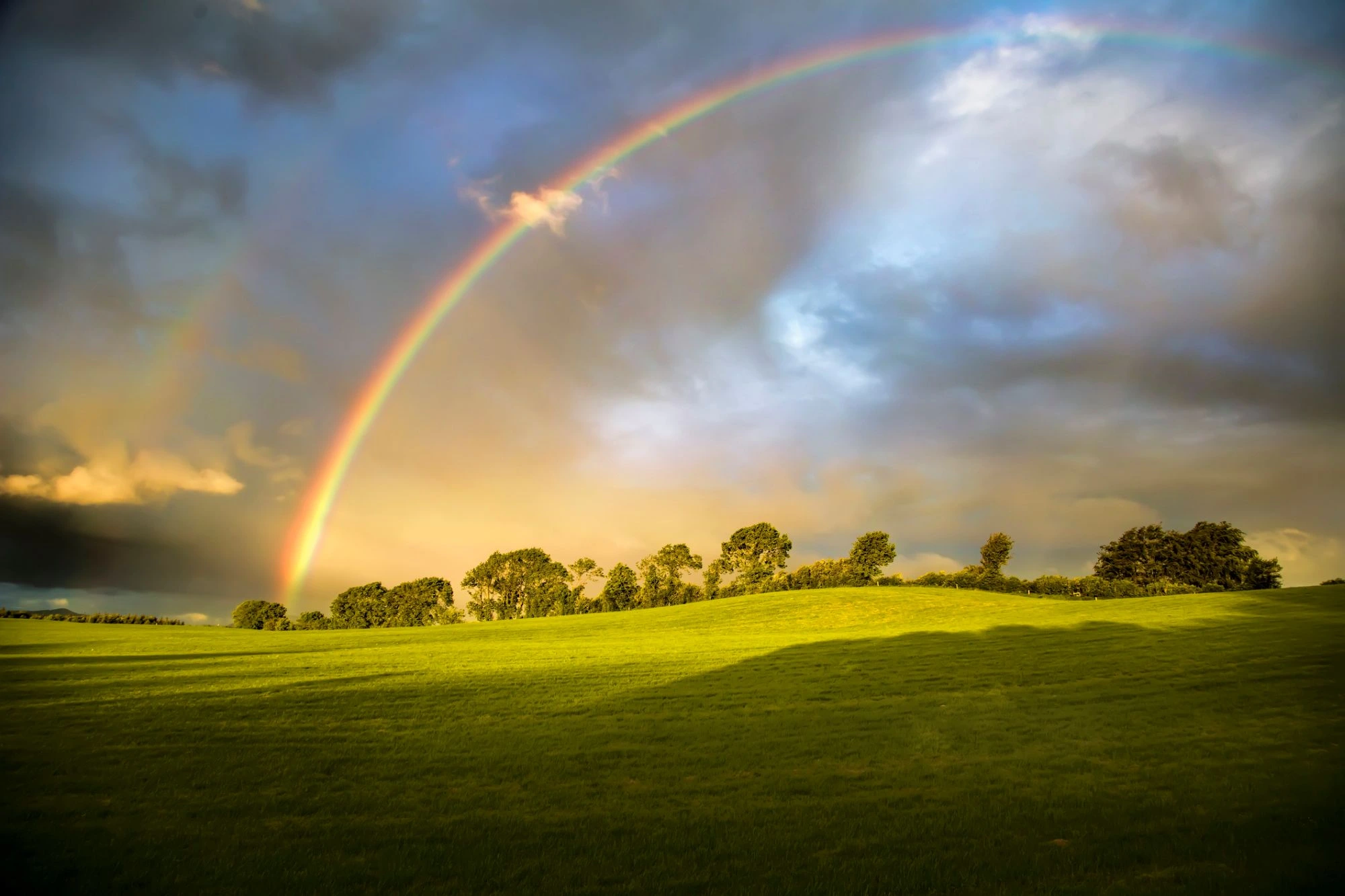 rainbow over ireland